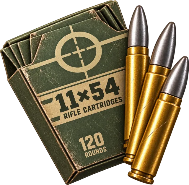11x54mm ammo